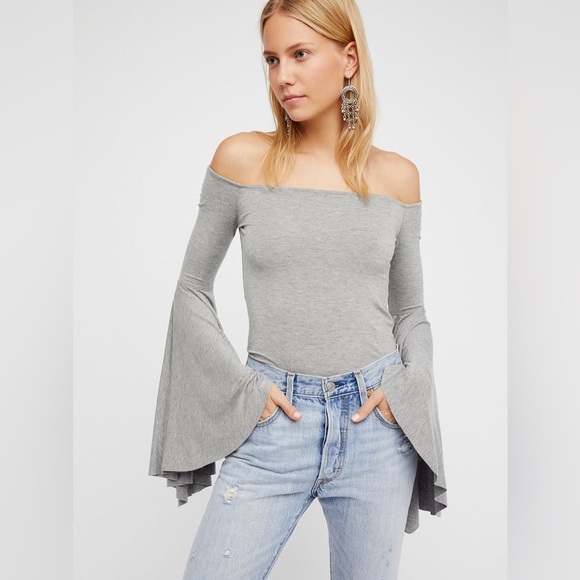 Free People Birds of Paradise Top Grey Size Extra Small - Picture 1 of 8